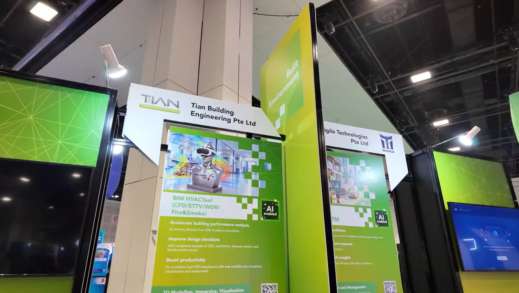 TIAN's BIM HVACTool exhibition stand at SMEs Go Digital Day in Singapore