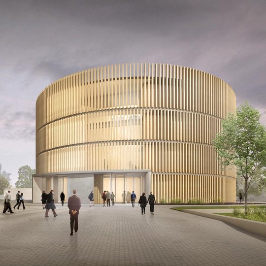 Visualización arquitectónica del Globe Theater en Coburg