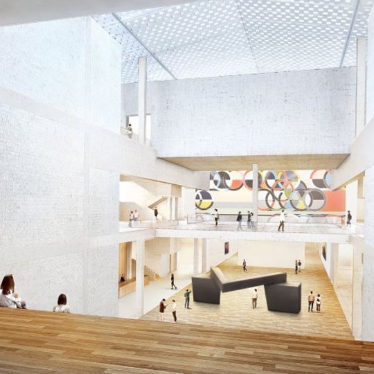 Visualización arquitectónica de un interior de National Galerie 20